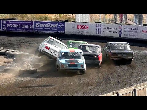 Видео: Трековые автогонки в классе «Легенды СССР». 9 этап соревнований 2022 года (15.10.2022, РСТЦ ДОСААФ)