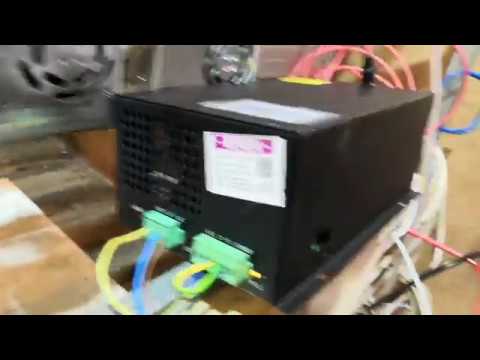 Видео: Высоковольтный блок для CO2 лазера 100 ватт