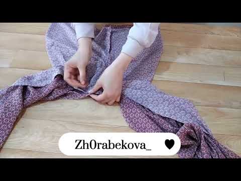 Видео: Оверлоксыз жеңіл әрі әдемі шалбар тігеміз . #тігін #тігу #үйрену