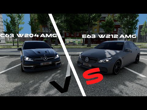 Видео: C63 W204 AMG VS E63 W212 AMG КТО ЛУЧШЕ? В BEAMNG DRIVE!