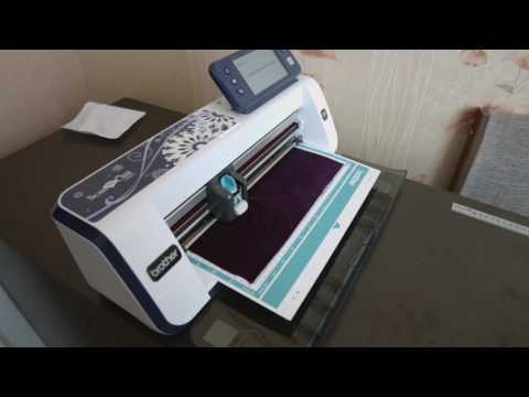Видео: Плоттер scanncut cm900. Резка трикотажа (бархат)