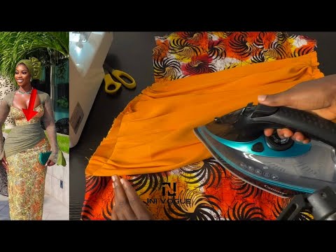 Видео: Как сделать драпировку рисунка на передней части платья за несколько простых шагов