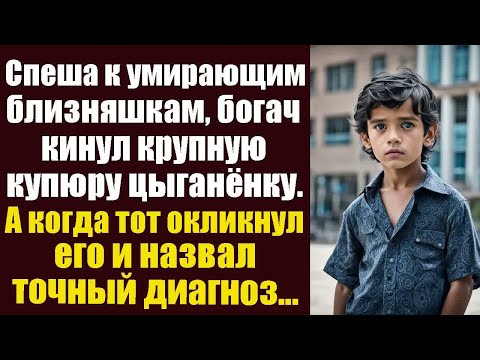 Видео: Спеша к умирающим близняшкам, богатый вдовец кинул крупную купюру цыганенку. А когда тот окликнул...