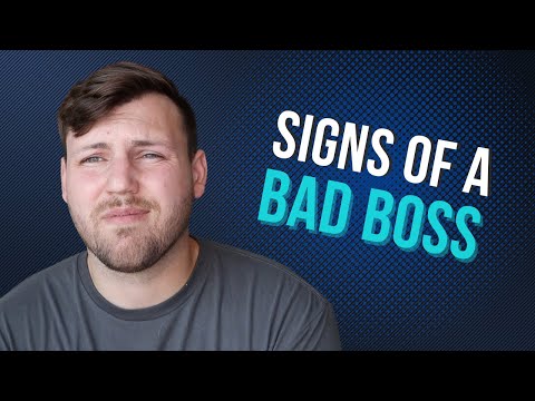 Видео: Признаки плохого начальника (и как с ними работать)