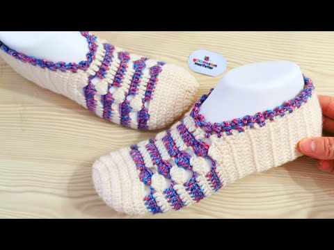 Видео: Как вязать супер легкие носки - Новые вязаные носки