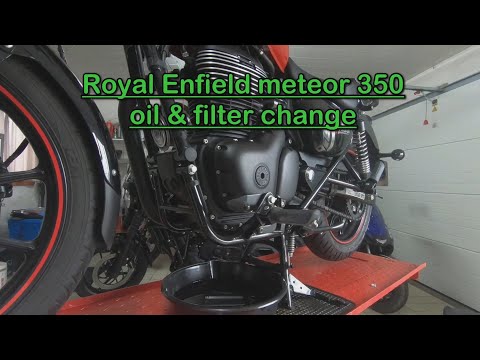 Видео: Замена масла и фильтра Royal Enfield Meteor 350