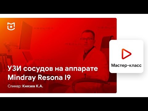 Видео: УЗИ сосудов на аппарате Mindray Resona i9