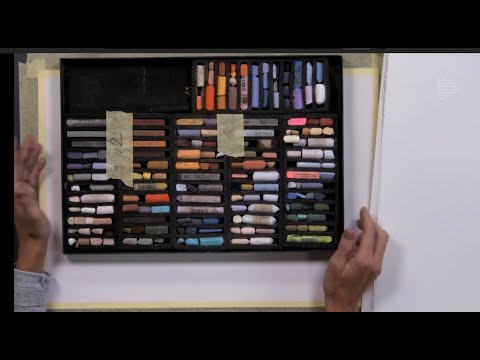 Видео: Материалы для рисования в смешанной технике: сухая пастель по акварельному подмалевку.
