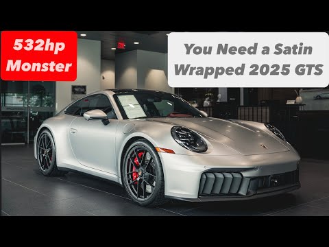 Видео: Наш первый CPO 2025 911 Carrera GTS Coupe Satin Xpel 532 л.с.! | Porsche Greenwich