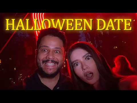 Видео: Мы пошли на наше первое свидание в честь Хэллоуина
