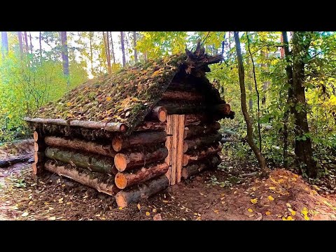 Видео: Строительство двухэтажной землянки на зиму