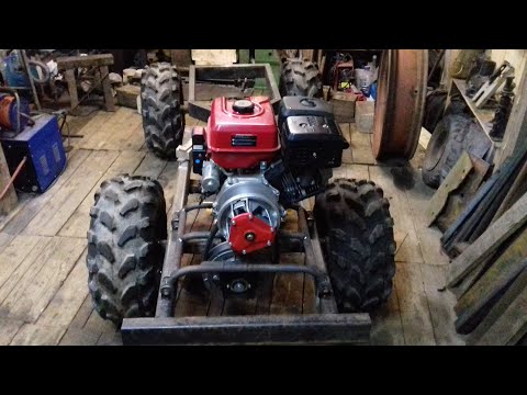 Видео: К-15 (Начало) Самодельный мини-трактор переломка вездеход Homemade mini tractor all-terrain vehicle