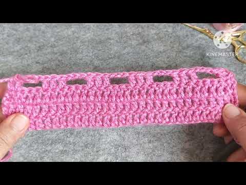 Видео: Как связать крючком для женщин простой, идеальный узор и замечательный результат.