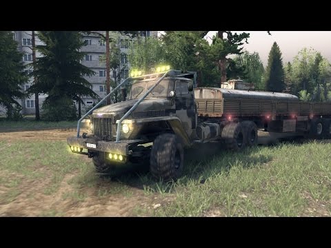 Видео: SpinTires обзор мода ( Урал - 375 v5.0 ) Доработка