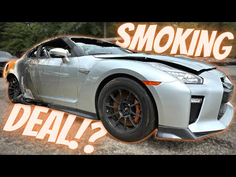 Видео: Покупка сгоревшего Nissan GTR на аукционе Copart?