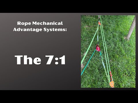 Видео: Больше механического преимущества каната: 7:1