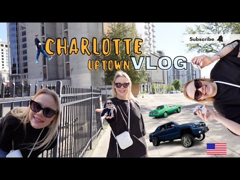 Видео: Апрельская прогулка в центре города Шарлотт // UpTown Charlotte spring VLOG