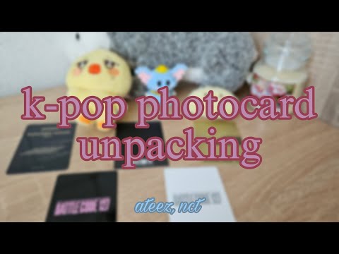 Видео: распаковка кпоп фотокарт // ateez, nct