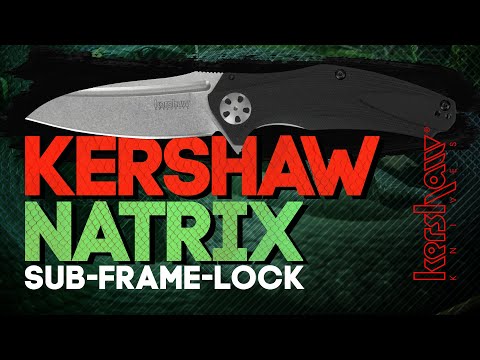 Видео: Нож Kershaw Natrix, замок Sub-Frame-Lock