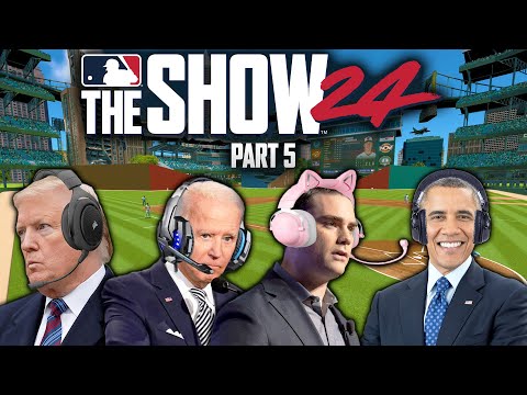 Видео: Президенты США играют в MLB The Show 24 (часть 5)