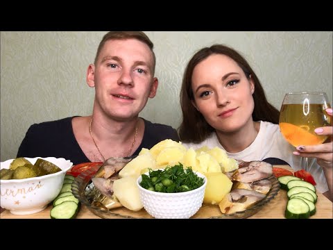 Видео: МУКБАНГ КАРТОШКА | СКУМБРИЯ домашняя еда | MUKBANG POTATOES | homemade food