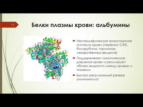 Видео: Лекция 14 БИОХИМИЯ КРОВИ