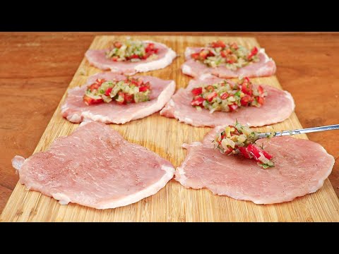 Видео: Друг из Италии показал мне этот трюк! Мясо и начинка❗️Быстро и очень вкусно❗️