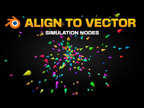 Видео: Выравнивание объектов по направлению вектора в узлах геометрии Blender