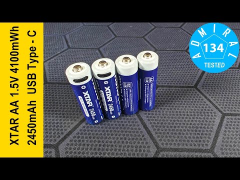 Видео: XTAR AA 1,5V 4100mWh USB-C обзор аккумулятора