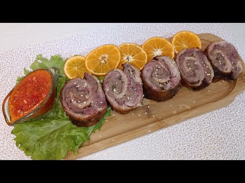 Видео: Рулет из утки.