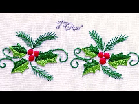 Видео: Ручная вышивка: рождественские декоративные швы