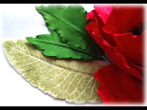 Видео: Как сделать молды и листья для больших цветов / Собираем стойку с маками