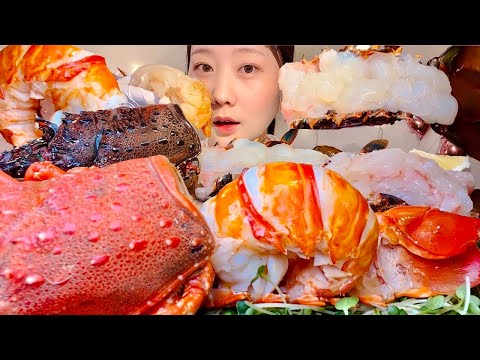 Видео: ASMR Гигантский лангуст 3kg【русские субтитры】【Mukbang/ Eating Sounds】