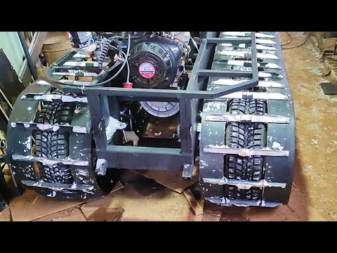 Видео: Как сделать гусеницы на минитрактор. Самодельный гусеничный минитрактор. 11 серия.