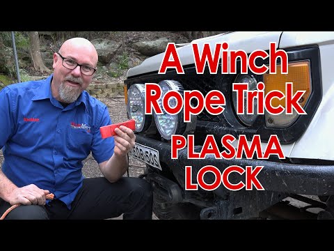 Видео: Как прикрепить ТРОС ЛЕБЕДКИ к БАРАБАНУ ЛЕБЕДКИ с помощью плазменного замка Red Winch.