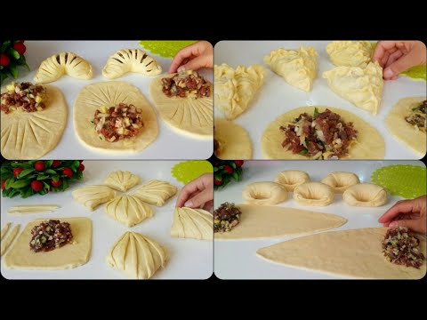 Видео: Топ 4 Красивые Лепки Самсы! Самса С Начинкой! Самса С Мясом! Готовим с Mazzali Oshxona!