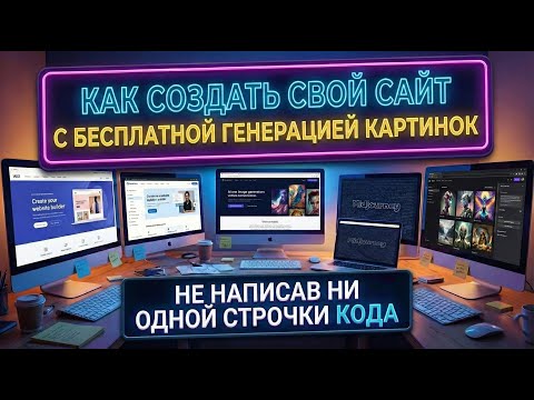Видео: Как создать свой сайт с бесплатной генерацией картинок? И присоединить к нему своего телеграмм бота?