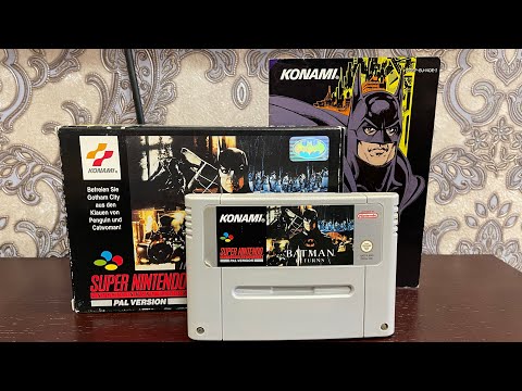 Видео: Картридж Batman Returns для Super Nintendo,все боссы-прохождение игры.