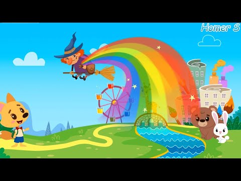 Видео: Учим Цвета для малышей с лисенком Smarty  (Android)