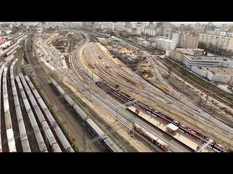 Видео: МЦД 2 и 4 от Марьиной Рощи до Рижской а также 5 и 6й пути Окт ЖД