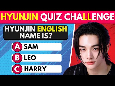Видео: HYUNJIN из Stray Kids: Викторина-челлендж | K-Pop-викторина 🖤❤️