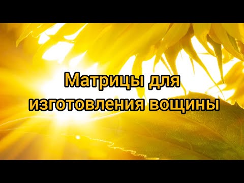 Видео: Матрица для вощины. Подготовка воска для вощины часть 1  #матрицадлявощины #живойсот