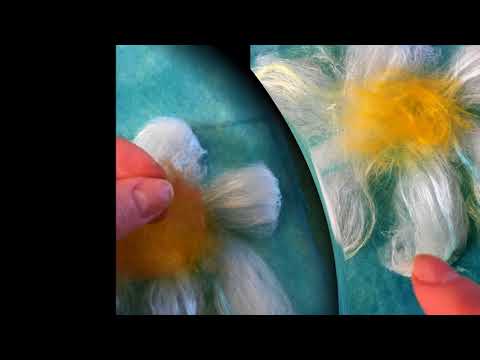 Видео: Мастер-класс по валянию снуда "Ромашковое небо"/Snood  camomiles sky