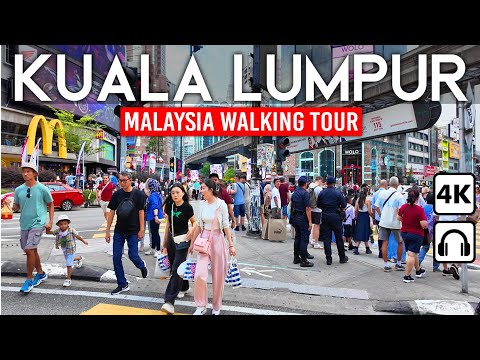 Видео: КУАЛА-ЛУМПУР, Малайзия 🇲🇾 Пешая экскурсия в формате 4K | Центр города Букит Бинтанг