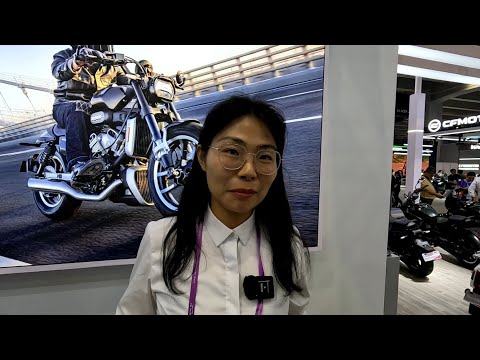Видео: Скутеры Пежо (PEUGEOT). Интервью на выставке CFAIR.