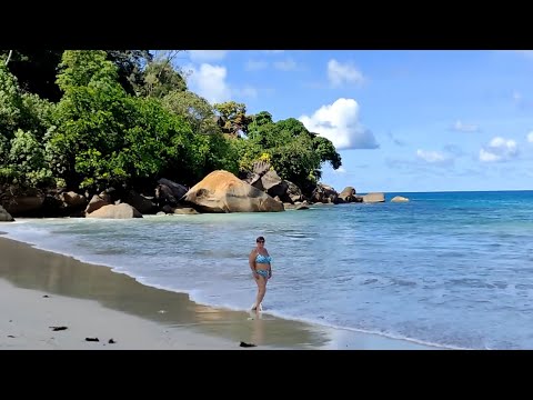 Видео: Сейшелы,автобусом на пляж Анс Луи(Anse Louis) и экономный ужин