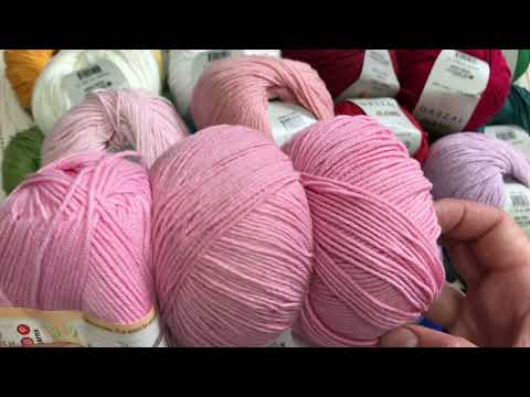 Видео: Новая покупка пряжи, обзор расцветок Gazzal Jeans