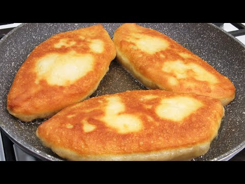 Видео: Простые ПИРОЖКИ с соленым творогом Тесто на кефире и творожная начинка Жарю пирожки на сковороде