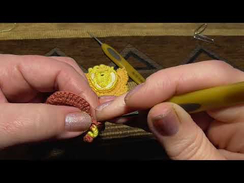 Видео: ВЯЗАНИЕ! МК розочки в ирландском кружеве, часть 2