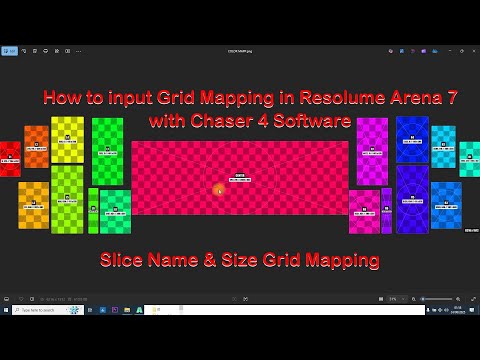 Видео: Как нарезать сетку имени и размера в Resolume Arena 7 с помощью программы Chaser 4. Нарезать сетку